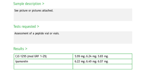 CJC-1295 + Ipamorelin 10mg