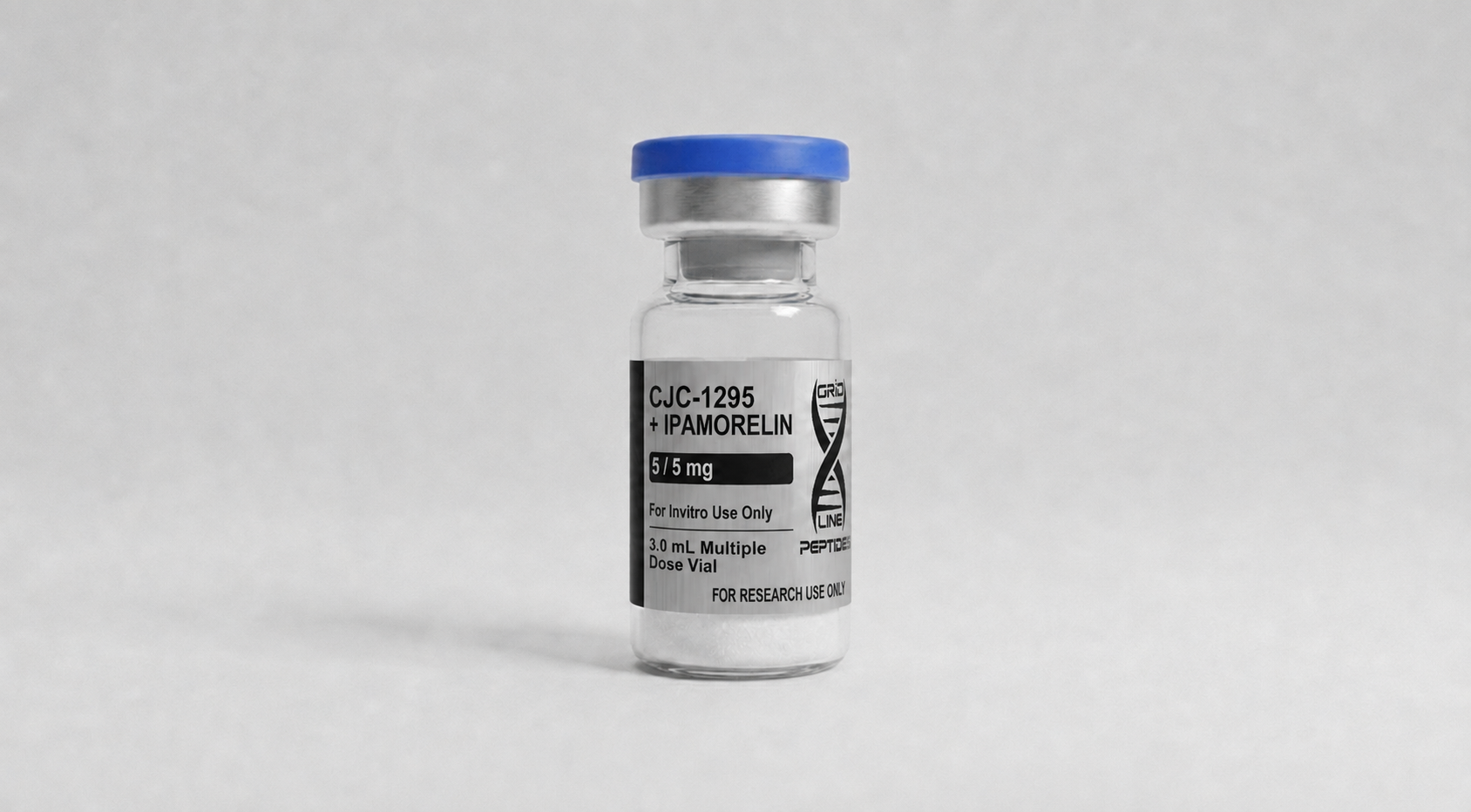 CJC-1295 no DAC + Ipamorelin - 5mg/5mg - 10mg/10mg - Gridline Peptides