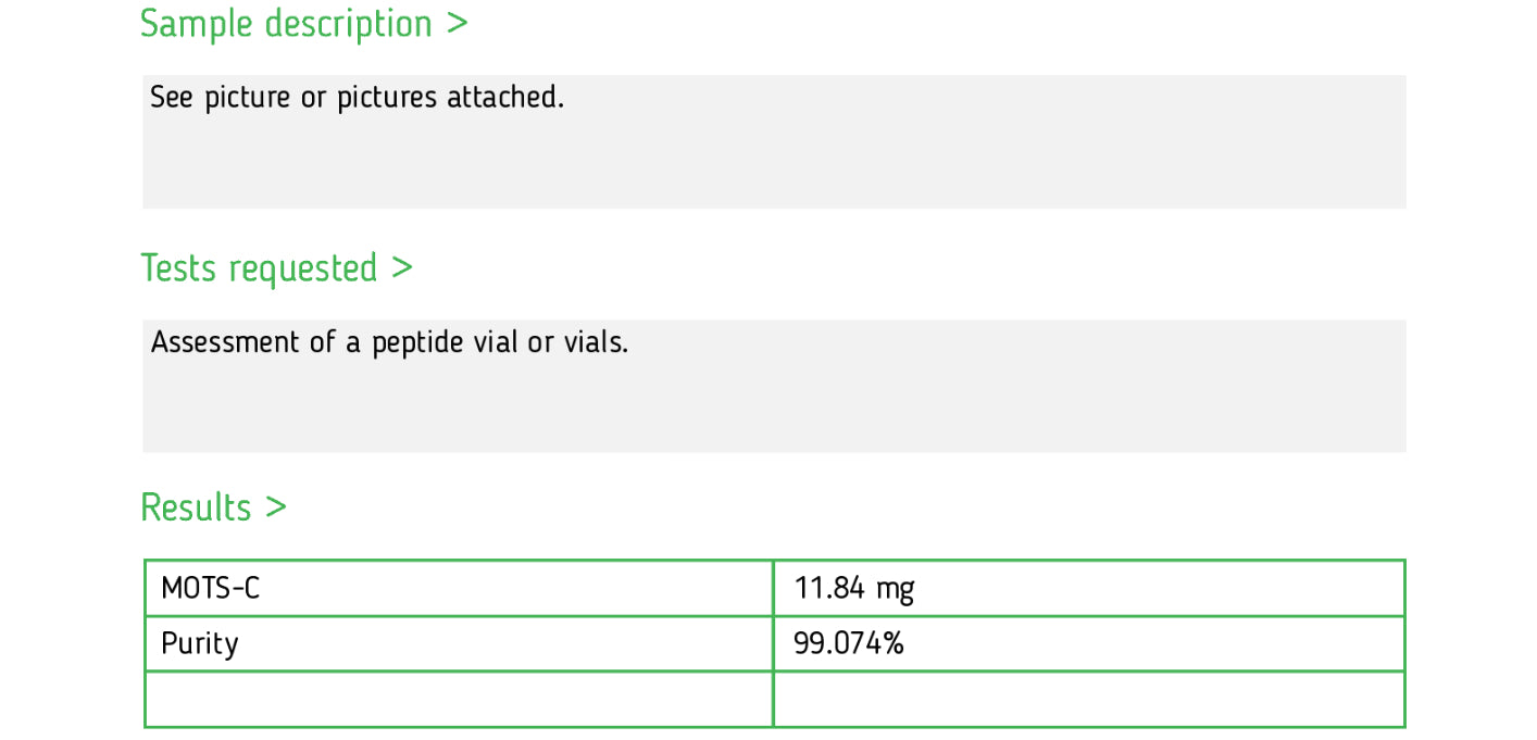 MOTS-C - 10mg - Gridline Peptides
