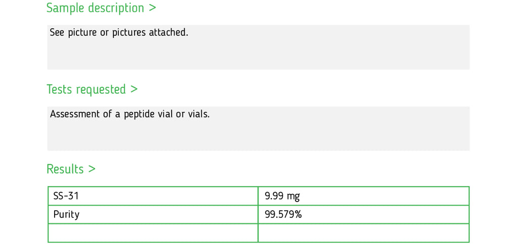 SS-31 - 10mg - Gridline Peptides