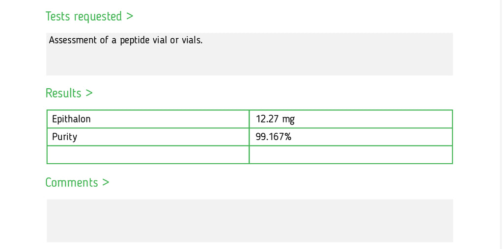 Epitalon - 10mg - Gridline Peptides