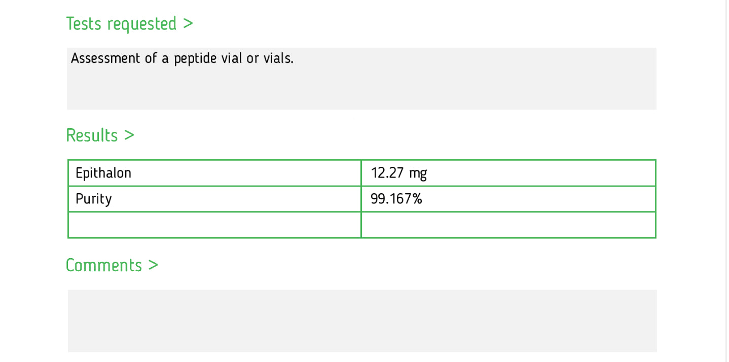 Epitalon - 10mg - Gridline Peptides