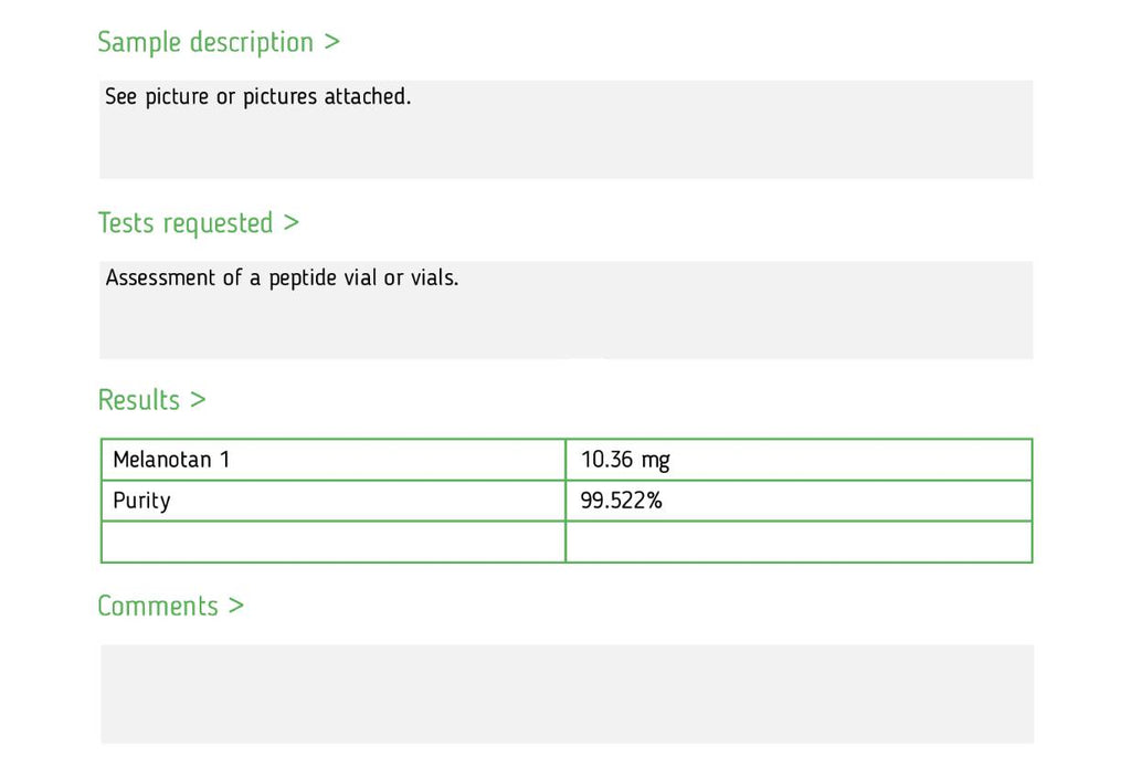 Melanotan 1 - 10mg - Gridline Peptides