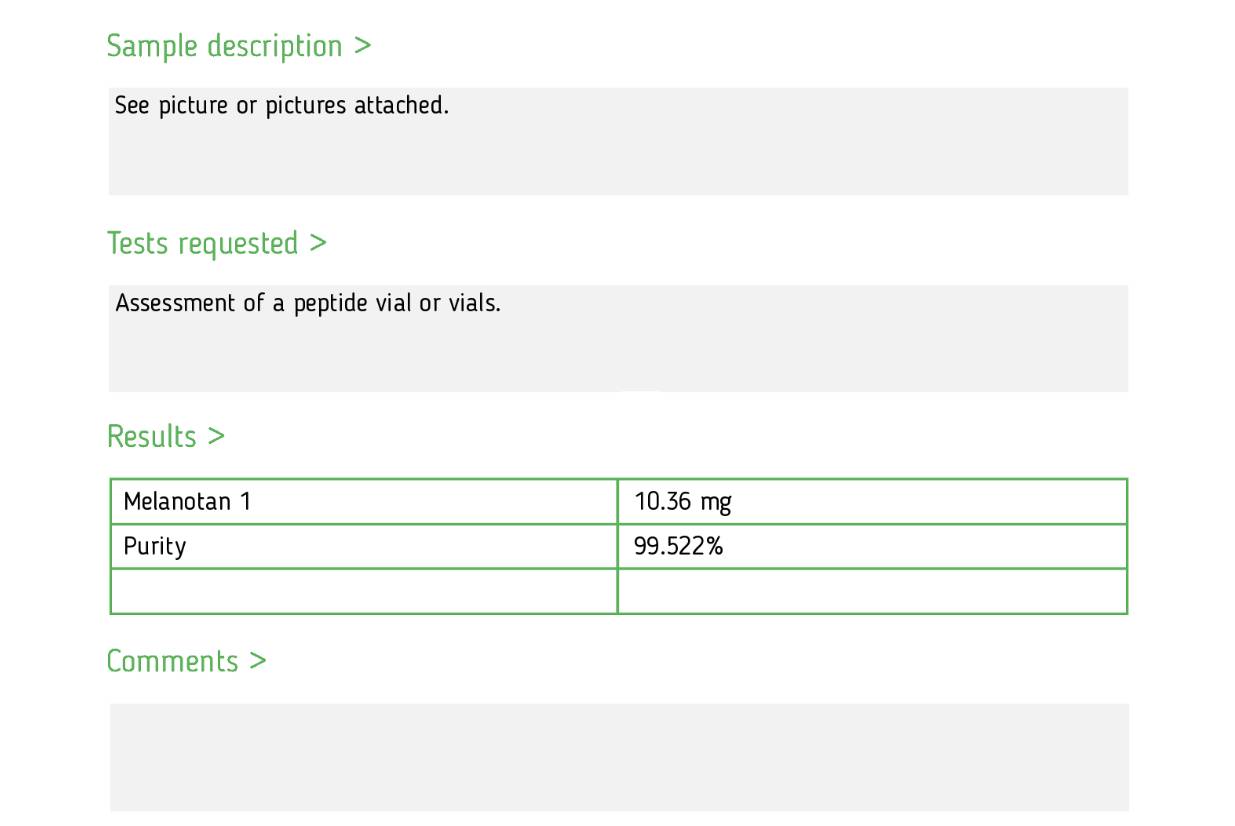 Melanotan 1 - 10mg - Gridline Peptides