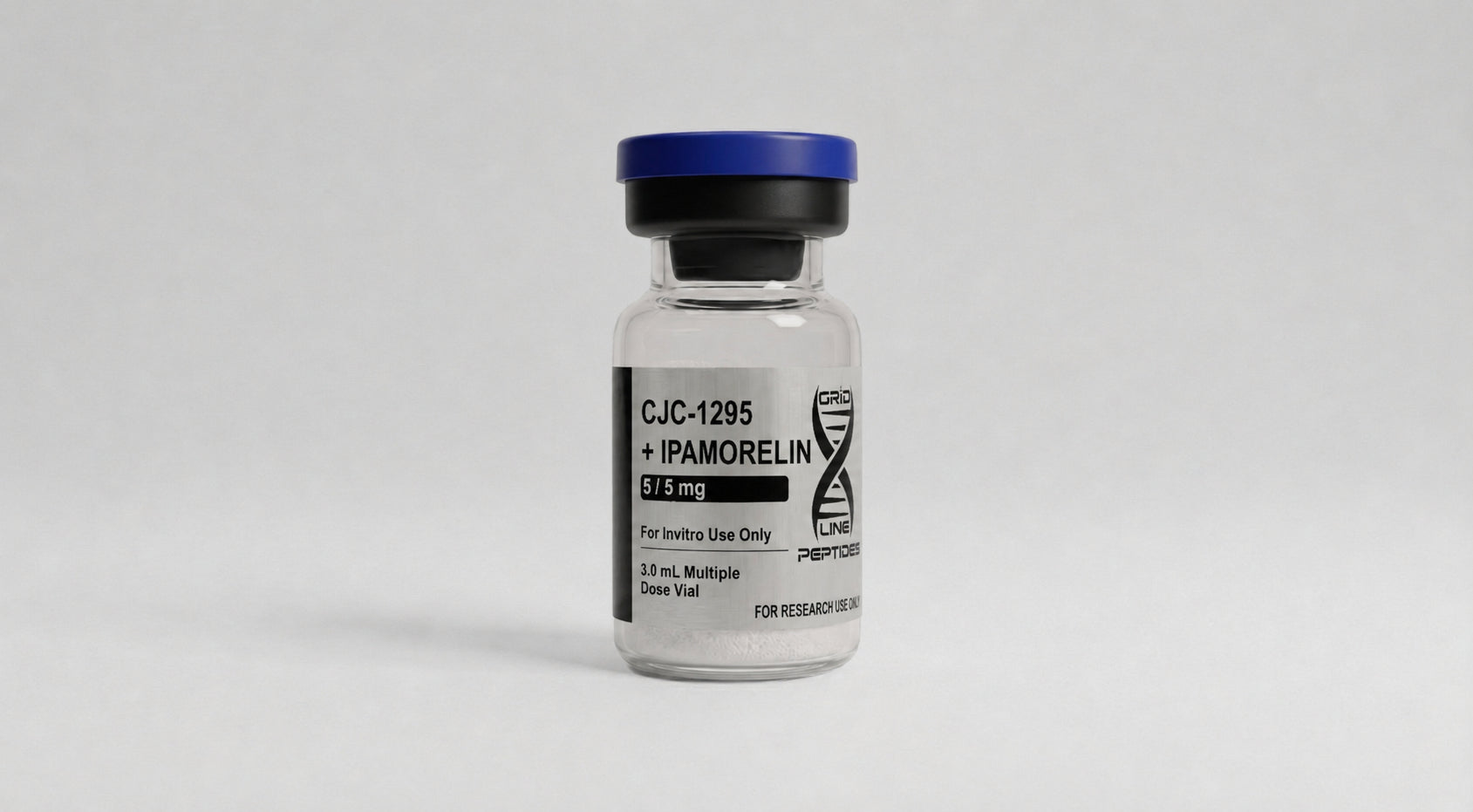 CJC-1295 no DAC + Ipamorelin - 5mg/5mg - 10mg/10mg - Gridline Peptides