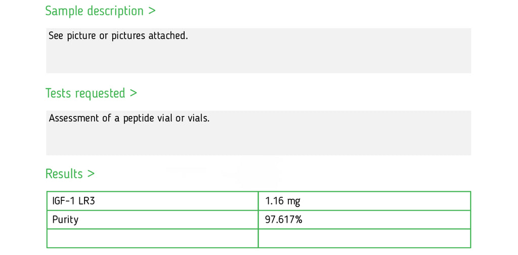 IGF-1 LR3 - 1mg - Gridline Peptides