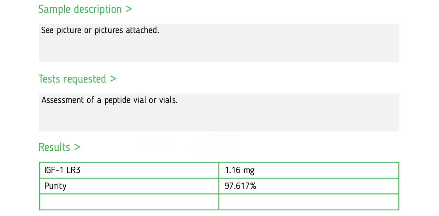 IGF-1 LR3 - 1mg - Gridline Peptides