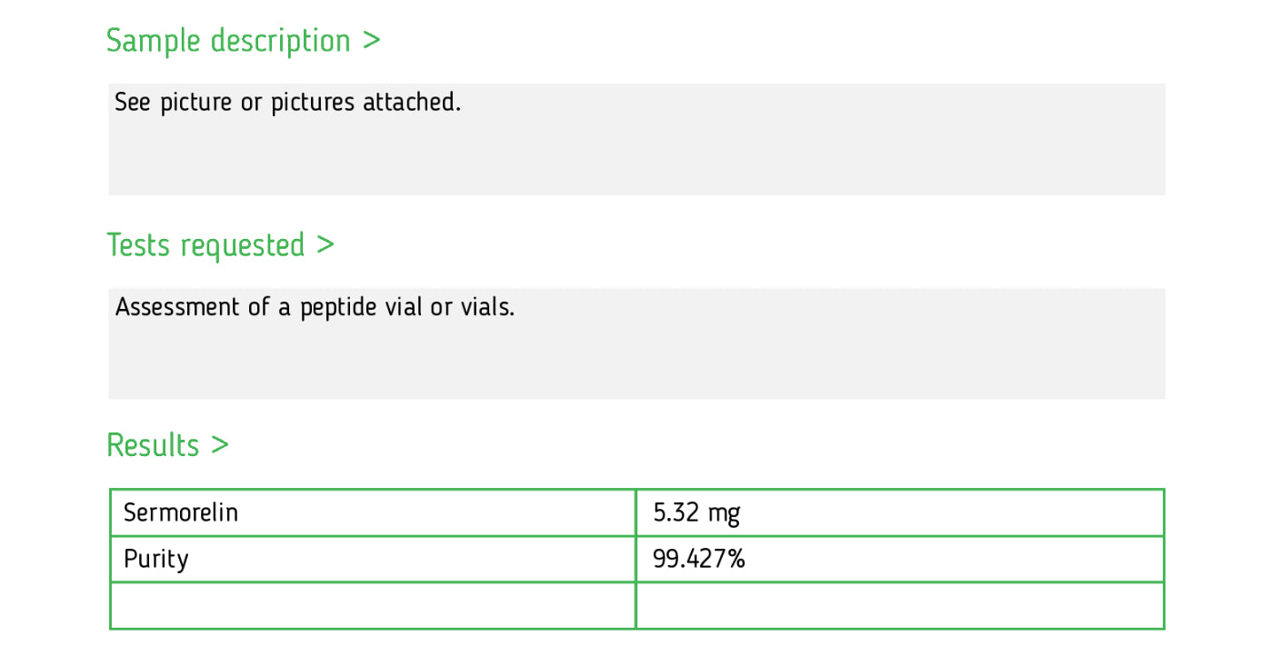 Sermorelin - 5mg - Gridline Peptides